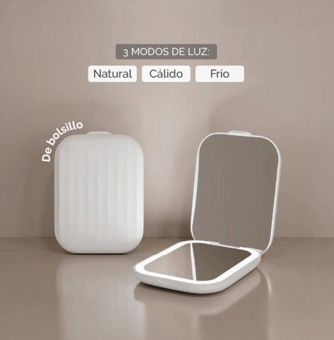 Espejo de Bolsillo con Iluminación LED - Imagen 4